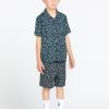 Boys Volcom Shirts & Flannels | Little Boys Asphalt Beach Short Sleeve Shirt Black