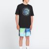 Boys Volcom T-Shirts & Tanks | Big Boys Twisted Up Short Sleeve Tee Black