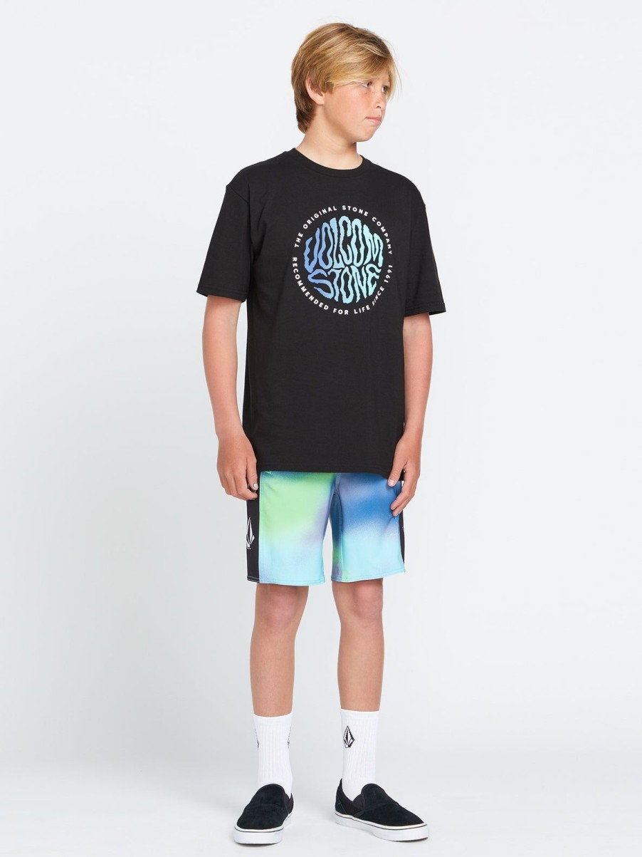 Boys Volcom T-Shirts & Tanks | Big Boys Twisted Up Short Sleeve Tee Black