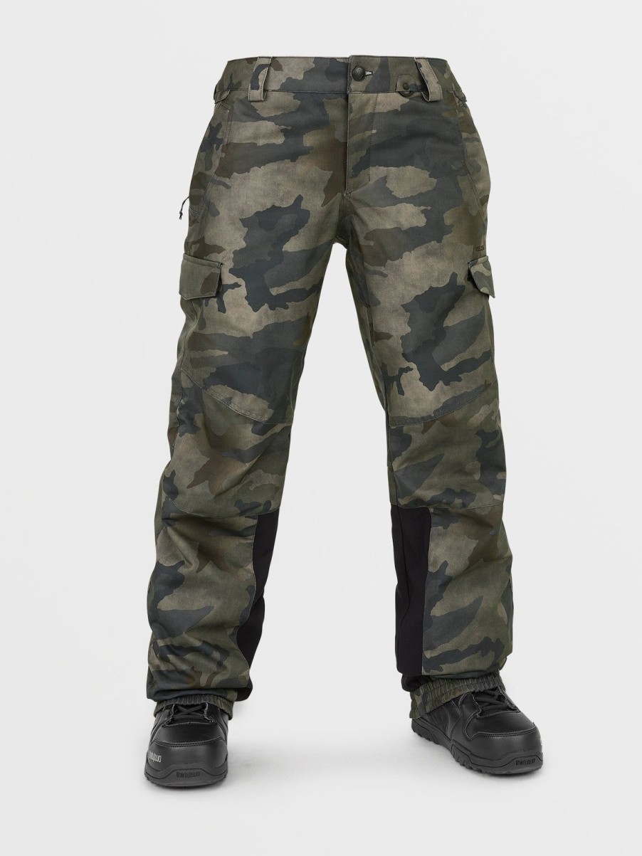 Women Volcom Pants | Womens Wildling Pants Cloudwash Camo