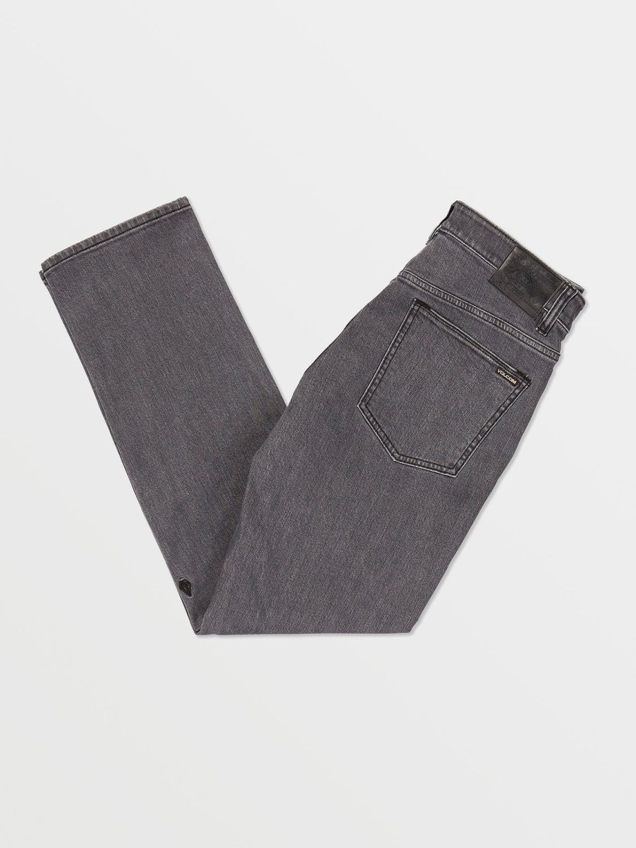 Men Volcom Jeans | Solver Modern Fit Jeans Easy Enzyme Grey