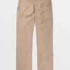 Men Volcom Pants | Frickin Regular Stretch Pants Khaki