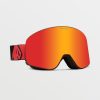 Men Volcom Accessories | Odyssey Goggle - Orange/Brown/Chrome+Bl Red