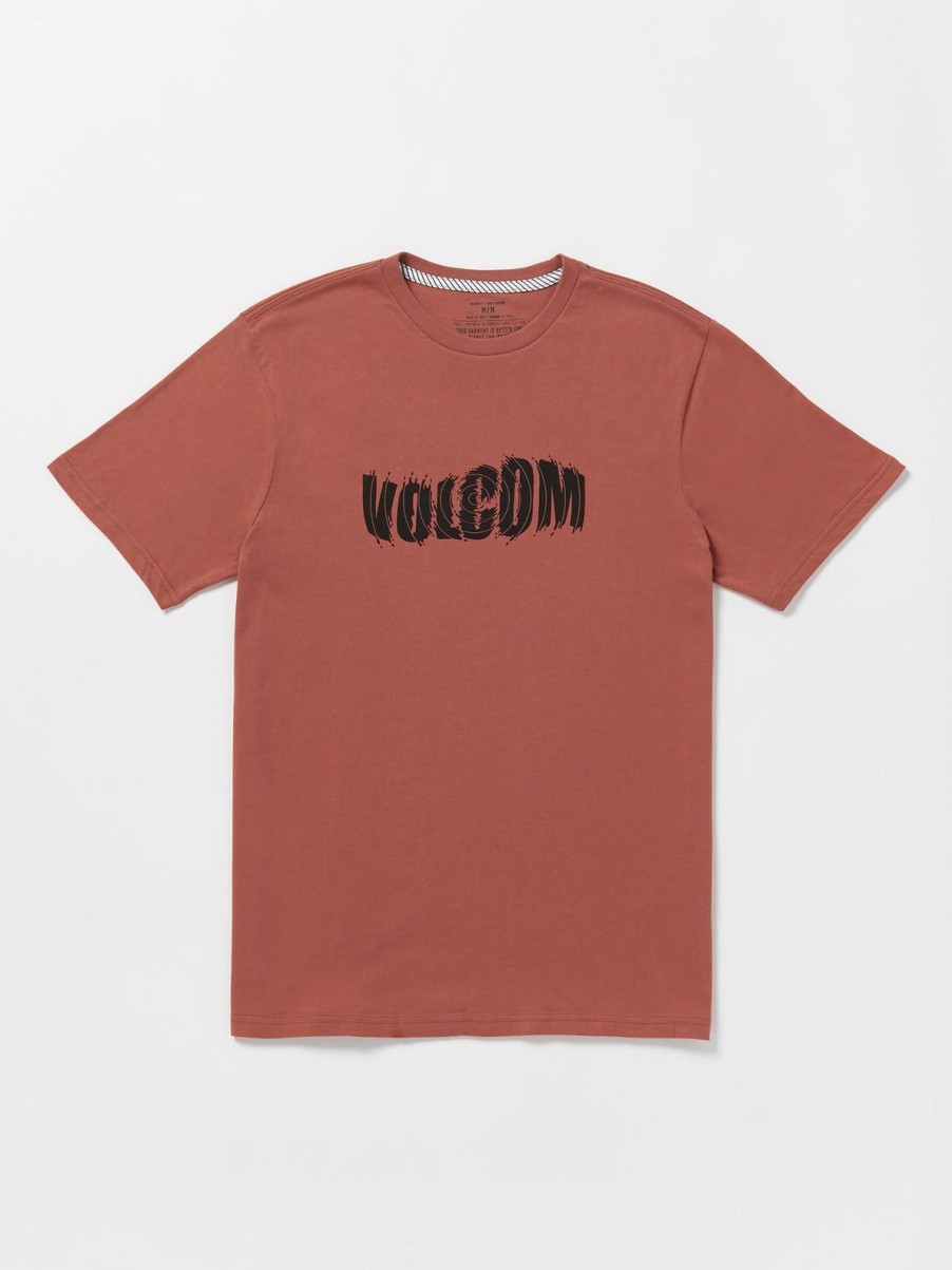 Men Volcom T-Shirts & Tanks | Spindrifter Short Sleeve Tee Rust