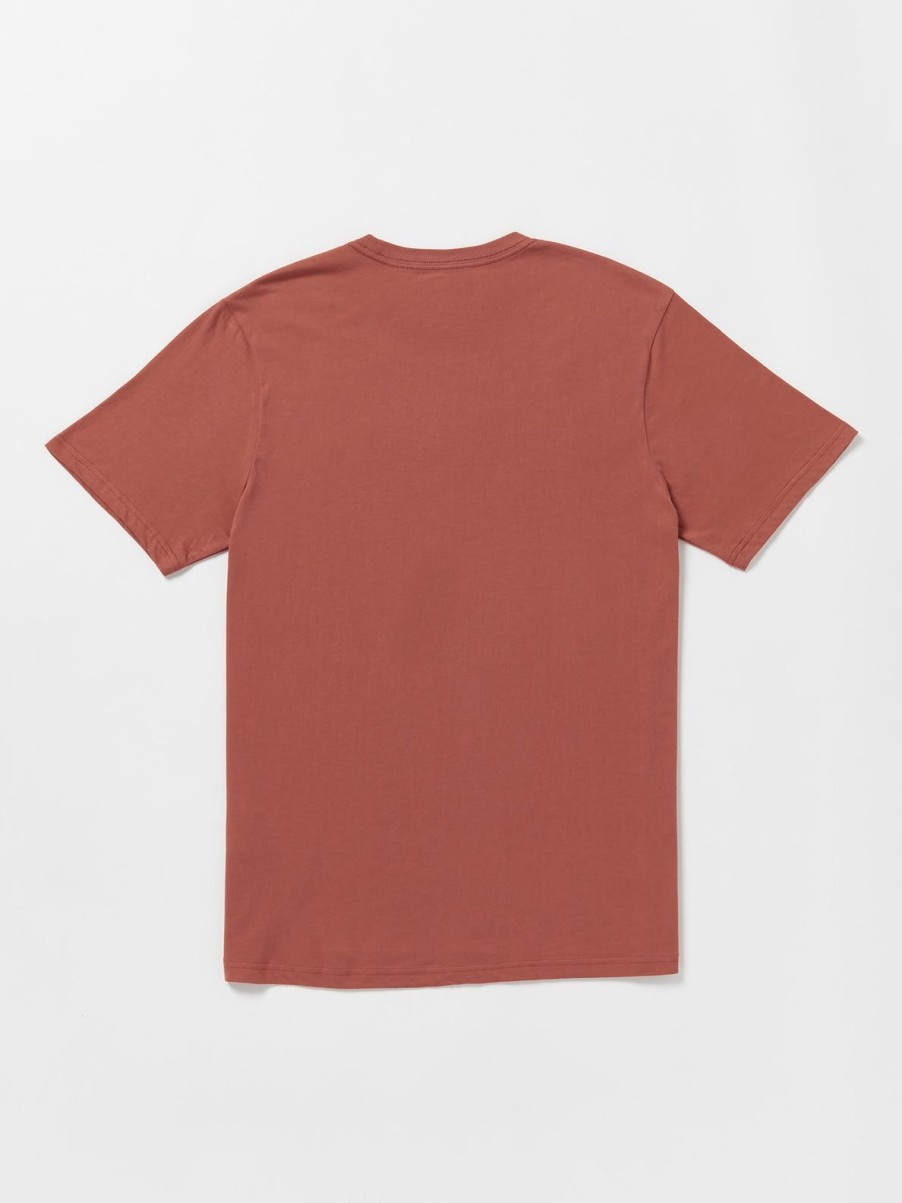 Men Volcom T-Shirts & Tanks | Spindrifter Short Sleeve Tee Rust