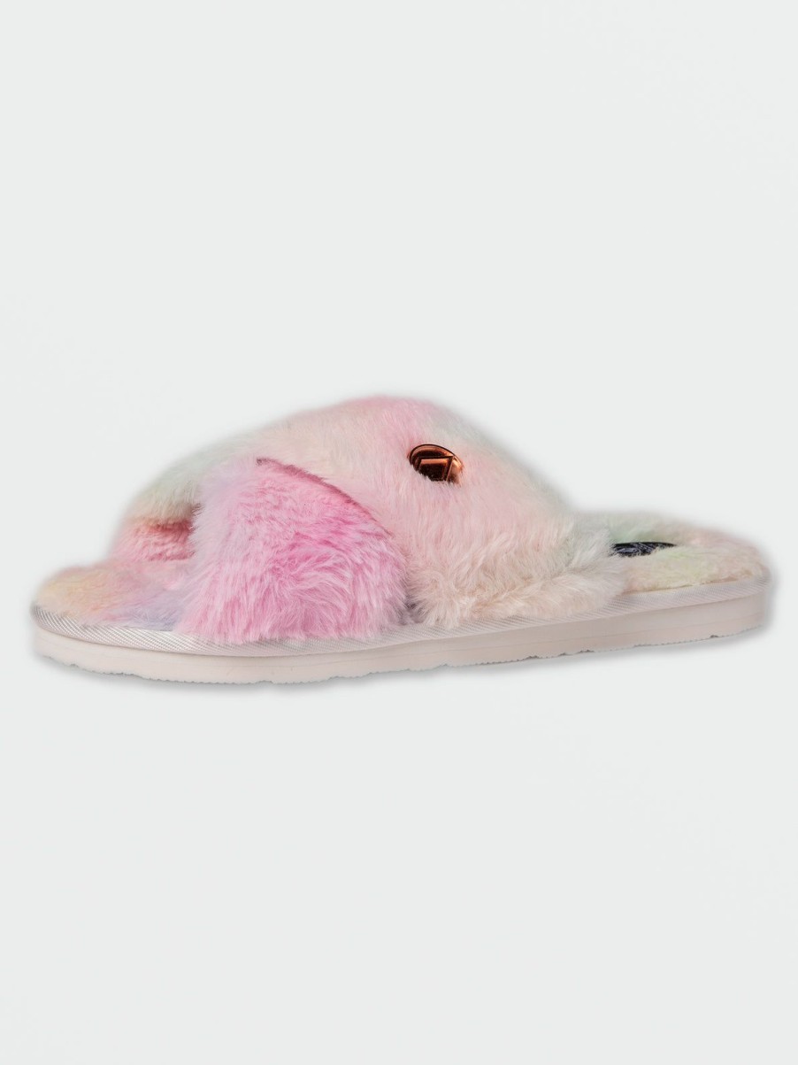 Women Volcom Slippers | Lived In Lounge Slippers Tie Dye