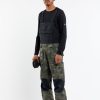 Men Volcom Pants | Mens Roan Bib Overalls Cloudwash Camo