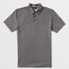 Men Volcom Shirts & Flannels | Wowzer Polo Short Sleeve Shirt Stealth