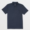 Men Volcom Shirts & Flannels | Hazard Pro Polo Short Sleeve Shirt Navy Heather