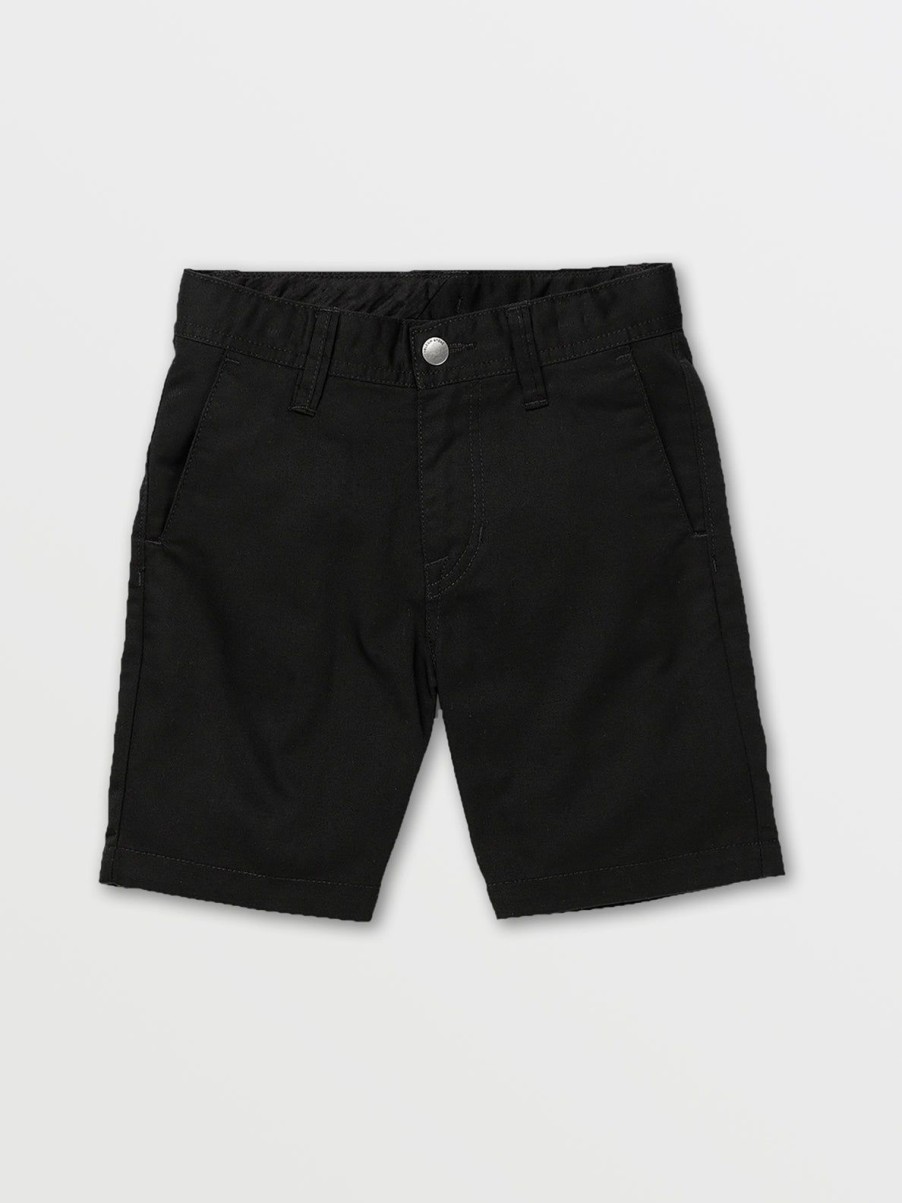 Boys Volcom Shorts | Little Boys Frickin Chino Shorts Black