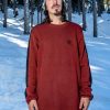 Men Volcom Layering | Mens Ravelson Sweater Maroon