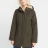 Women Volcom Hiking | Less Is More 5K Parka Jacket Wren