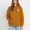 Women Volcom Hoodies & Sweatshirts | Truly Stoked Boyfriend Pullover Bronze