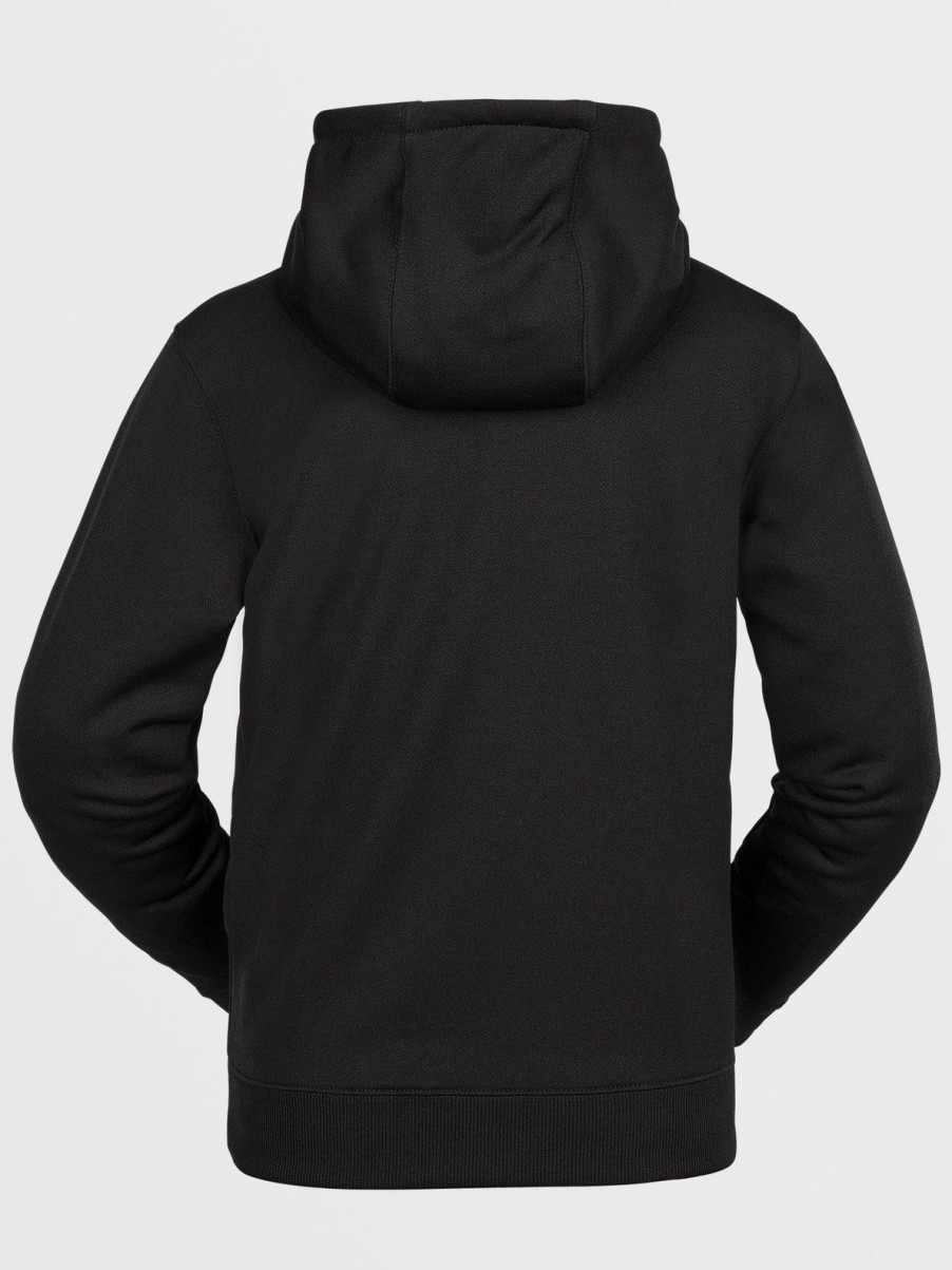 Kids Volcom Layering | Kids Riding Fleece Pullover Black