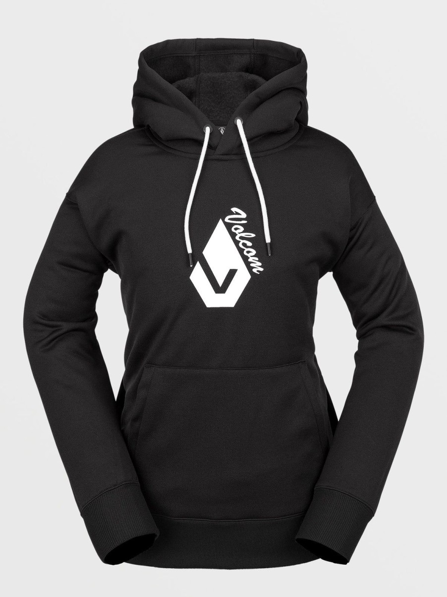 Women Volcom Layering | Womens Core Hydro Hoodie Black