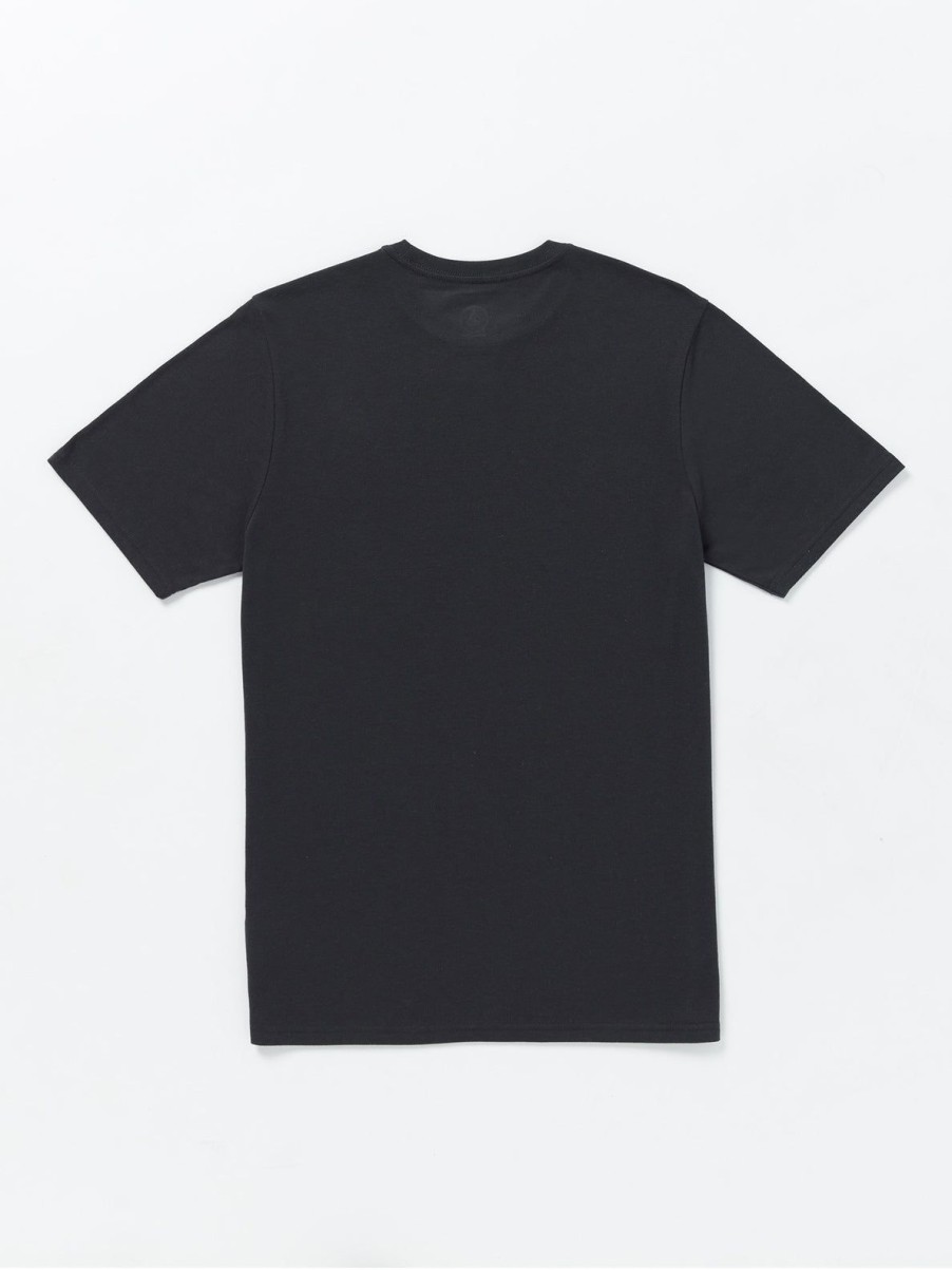 Men Volcom T-Shirts & Tanks | Stone Liner Short Sleeve Tee Washed Black Heather