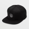 Men Volcom Hiking | Quarter Twill Hat Black