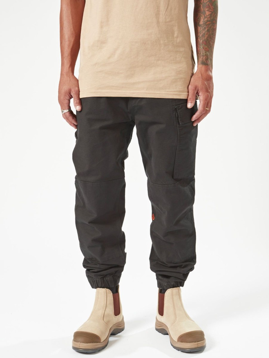 Men Volcom Pants | Caliper Cuff Pants Black