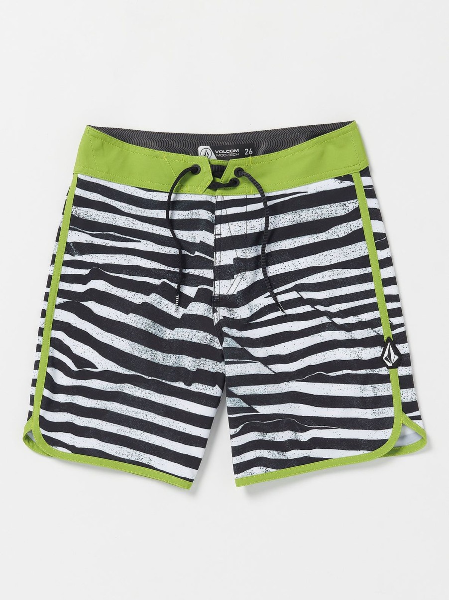 Kids Volcom Boardshorts & Trunks | Big Boys Funday Scallop Mod-Tech Boardshorts Black