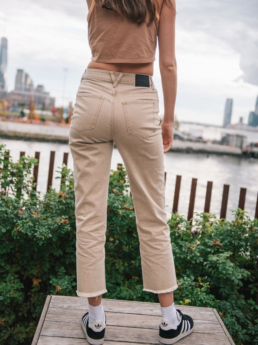 Women Volcom Bottoms | Stone Step Hirise Pants Mocha