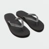 Men Volcom Sandals | Mens Eco Concourse Sandals Pewter