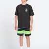 Kids Volcom Boardshorts & Trunks | Big Boys Marine Time Mod Liberator Boardshorts Crete Blue