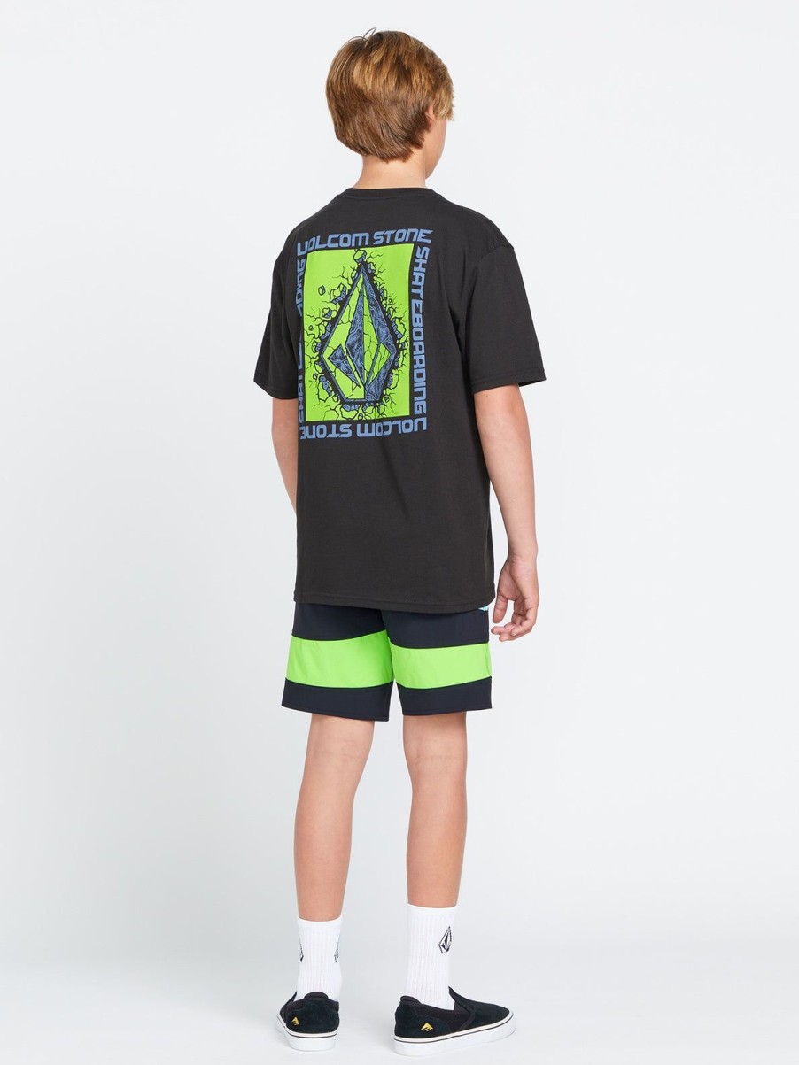 Kids Volcom Boardshorts & Trunks | Big Boys Marine Time Mod Liberator Boardshorts Crete Blue