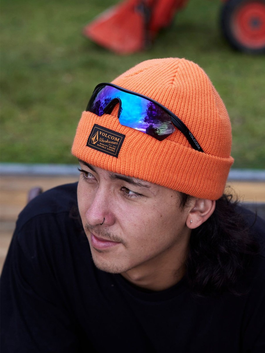 Men Volcom Hats & Beanies | Volcom Workwear Beanie Orange