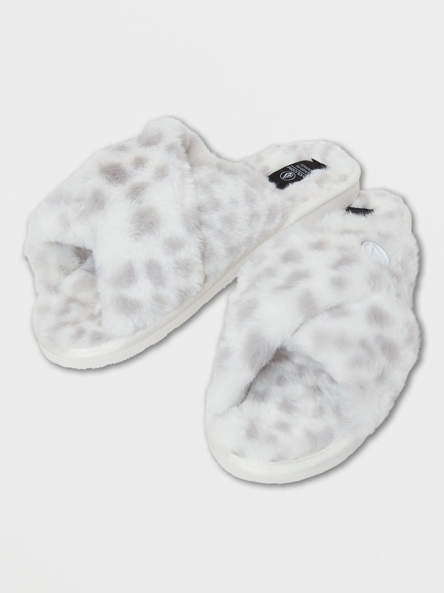 Women Volcom Slippers | Lived In Lounge Slippers Star White