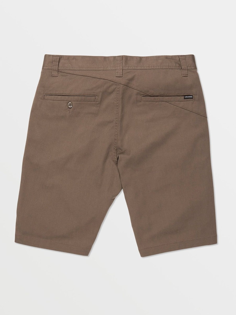 Men Volcom Golf | Frickin Modern Stretch Chino Shorts Mushroom