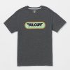 Kids Volcom | Big Boys Heavy Gain Short Sleeve Tee Dark Black Heather