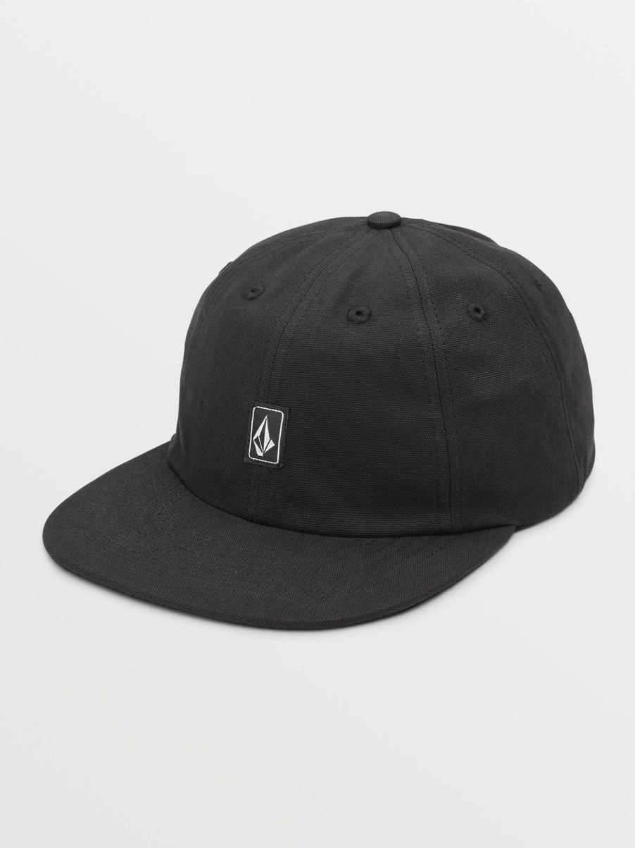 Men Volcom Accessories | Ramp Stone Adjustable Hat Black