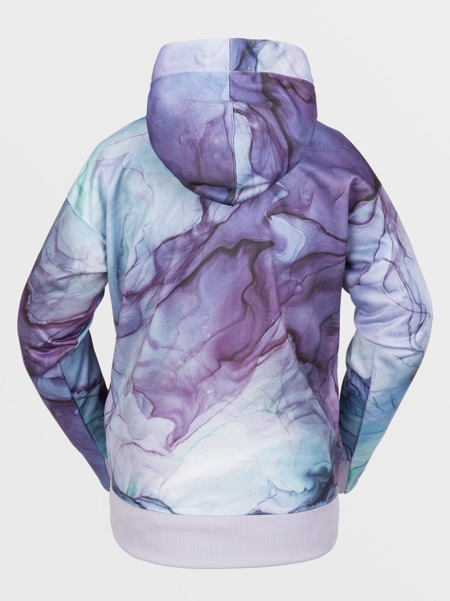 Women Volcom Layering | Womens Riding Hydro Hoodie Glacier Ink