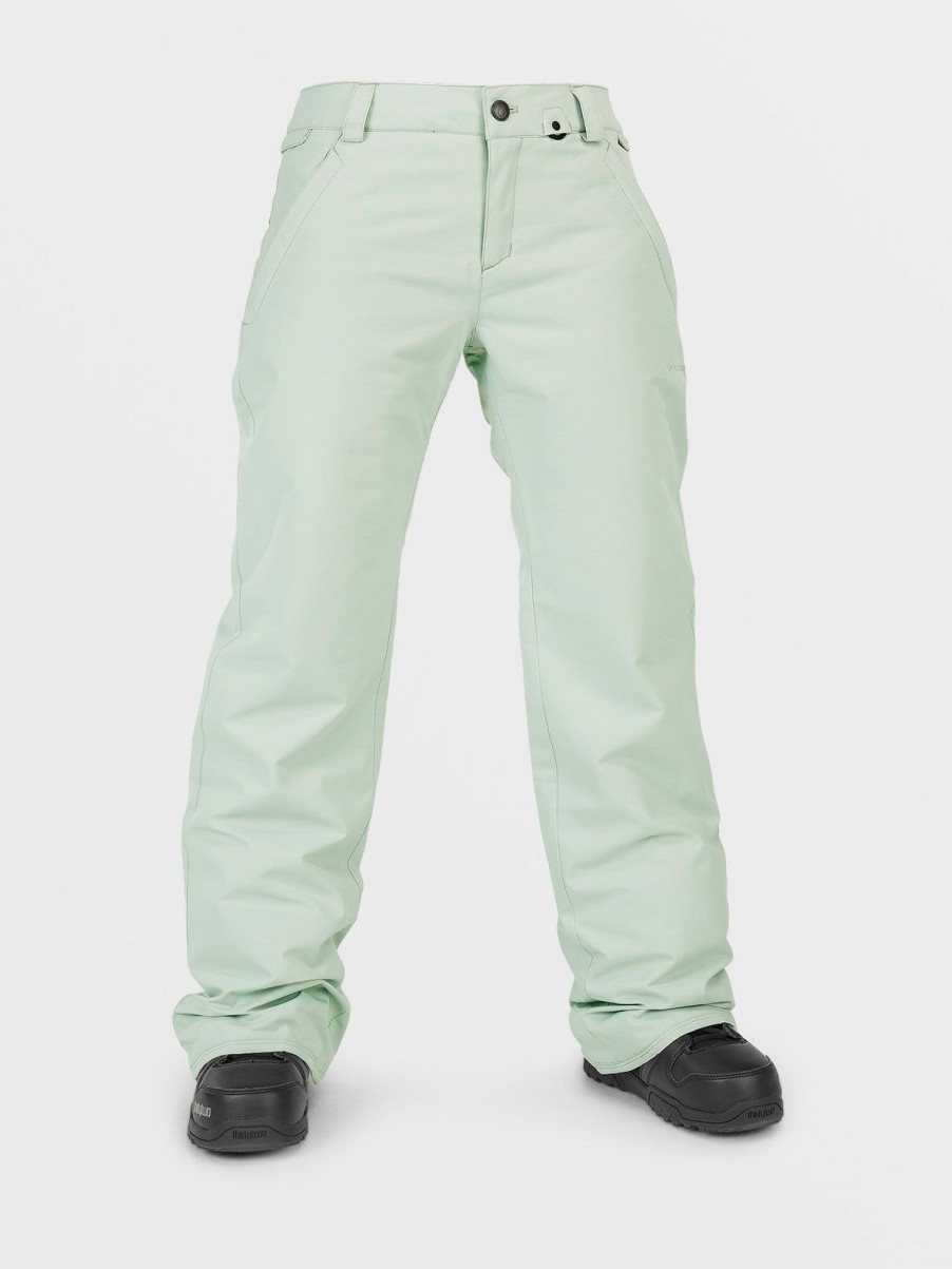 Women Volcom Pants | Womens Frochickie Insulated Pants Sage Frost