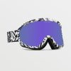 Women Volcom Accessories | Footprints Goggle - Op Art/Chrome+Bl Purple