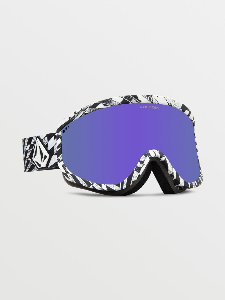 Women Volcom Accessories | Footprints Goggle - Op Art/Chrome+Bl Purple