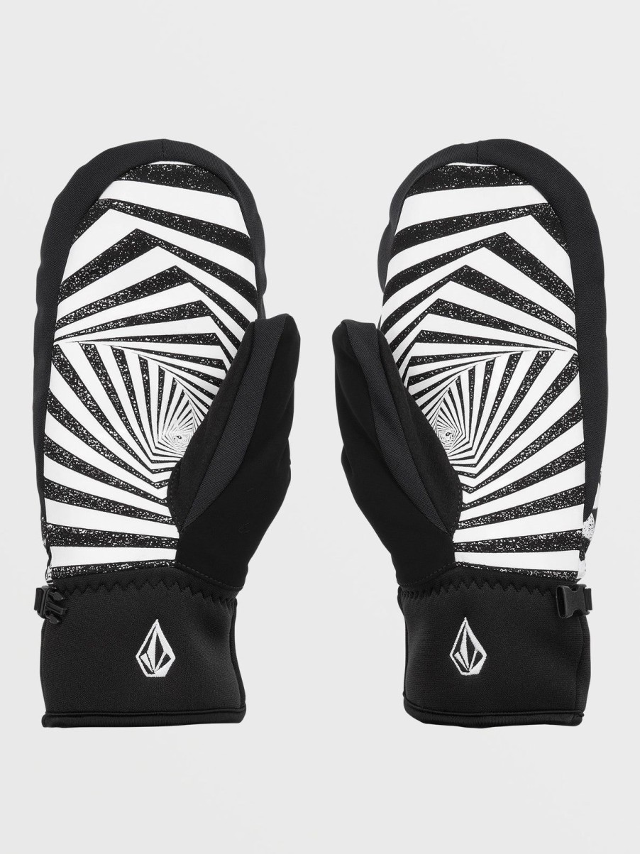 Men Volcom Gloves & Mitts | Mens V.Co Nyle Mitts Black White