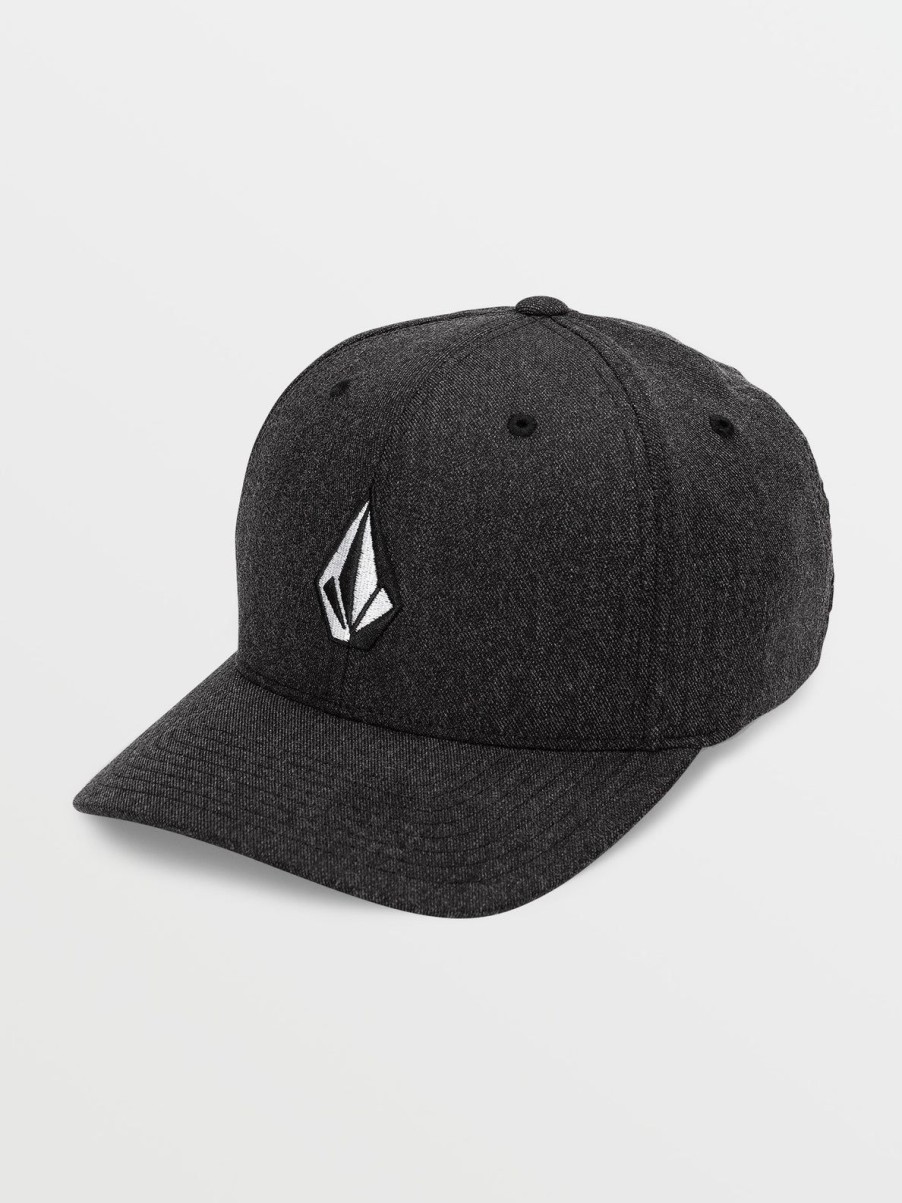 Men Volcom Hiking | Full Stone Heather Flexfit Hat Charcoal Heather