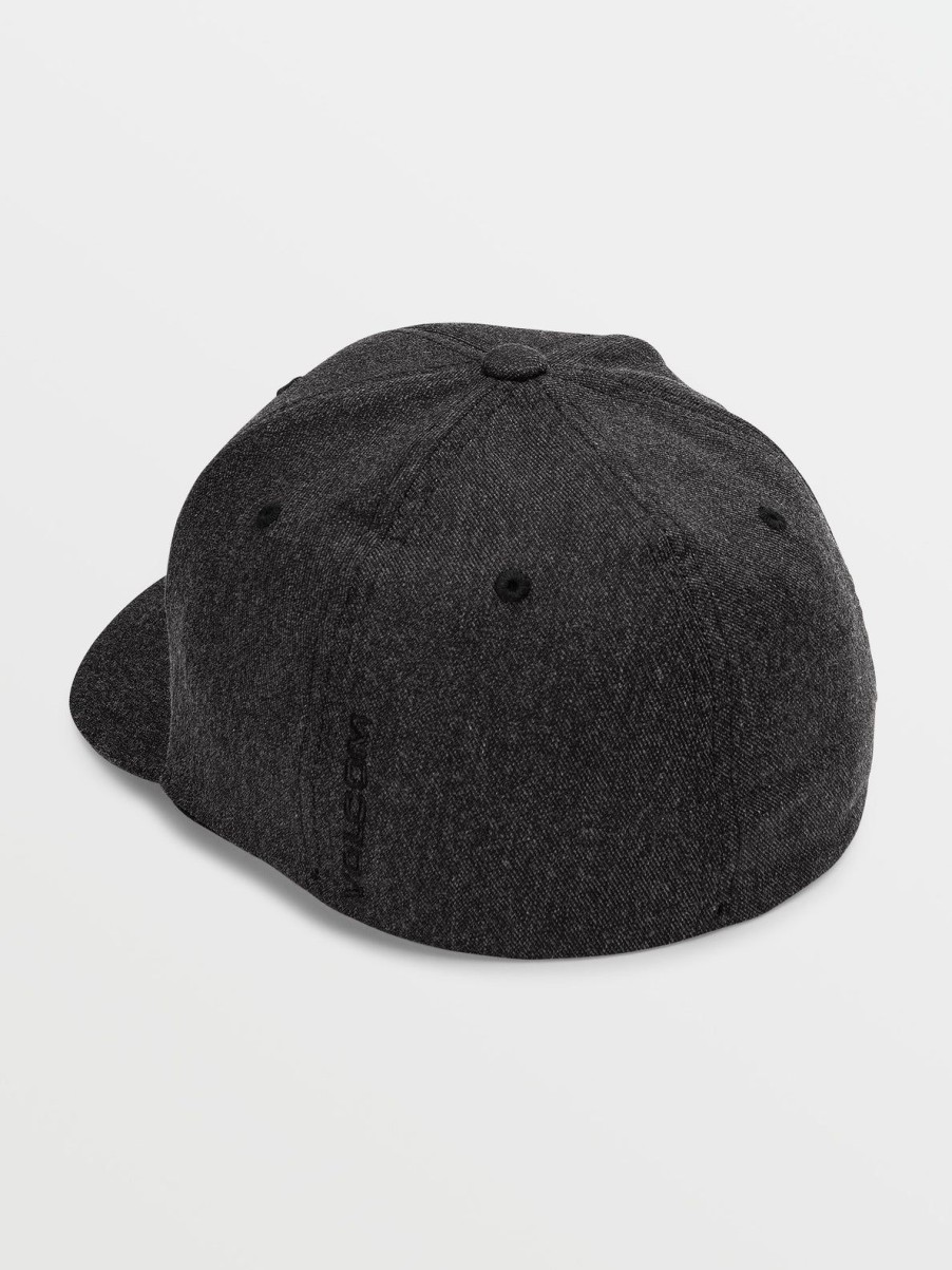 Men Volcom Hiking | Full Stone Heather Flexfit Hat Charcoal Heather