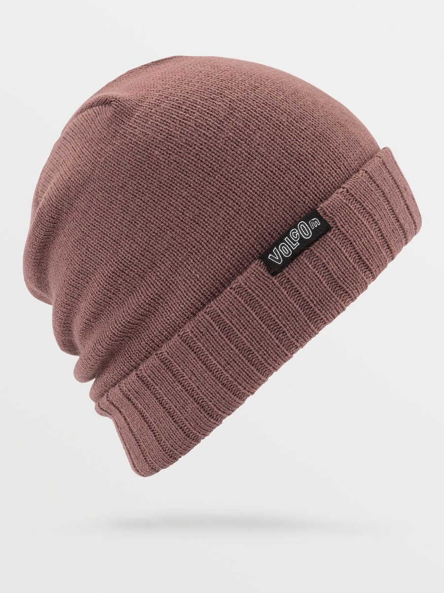 Men Volcom Hats & Beanies | Ribbington Beanie Bordeaux Brown