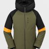 Kids Volcom Jackets | Kids Sawmill Insulated Jacket Military