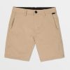 Boys Volcom Shorts | Big Boys Frickin Cross Shred Static Hybrid Shorts Dark Khaki