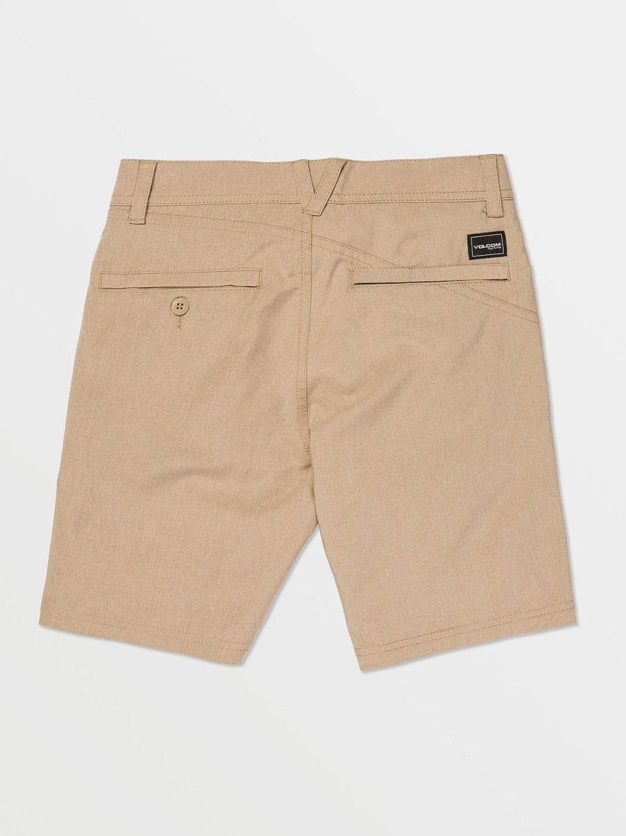 Boys Volcom Shorts | Big Boys Frickin Cross Shred Static Hybrid Shorts Dark Khaki