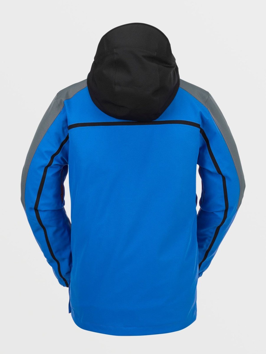 Men Volcom Jackets | Mens Brighton Pullover Jacket Electric Blue