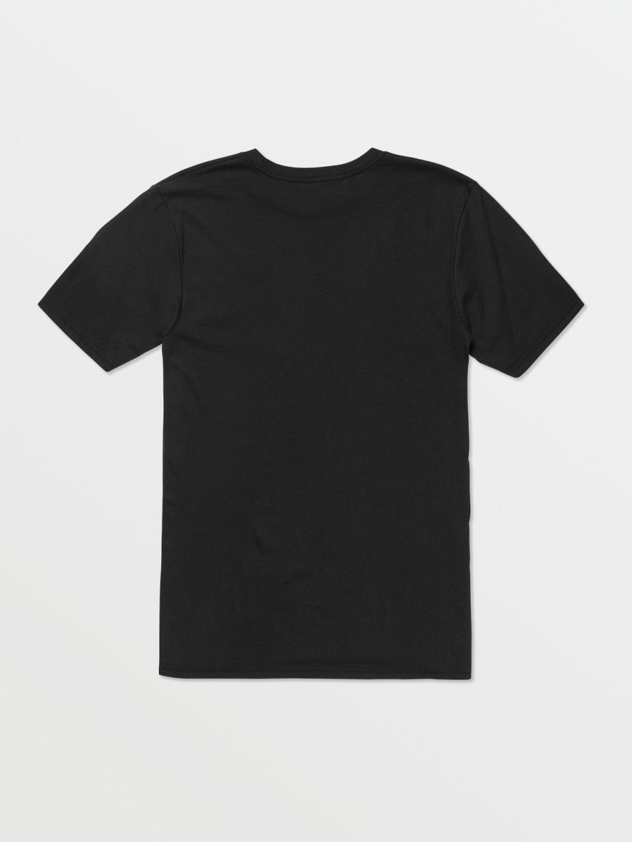 Men Volcom Tops & Tees | Stone Tech Short Sleeve Tee Black