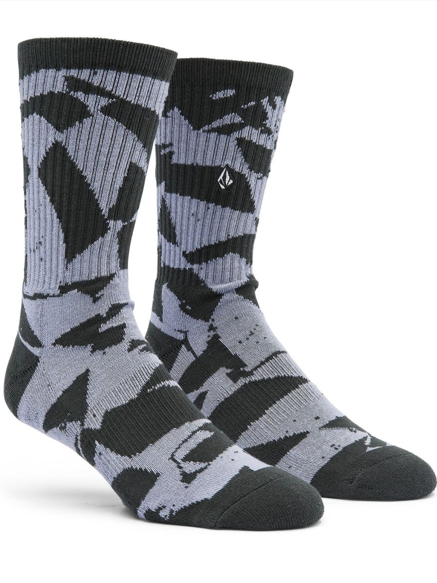 Men Volcom Socks | Shred Stone Socks Violet Dust