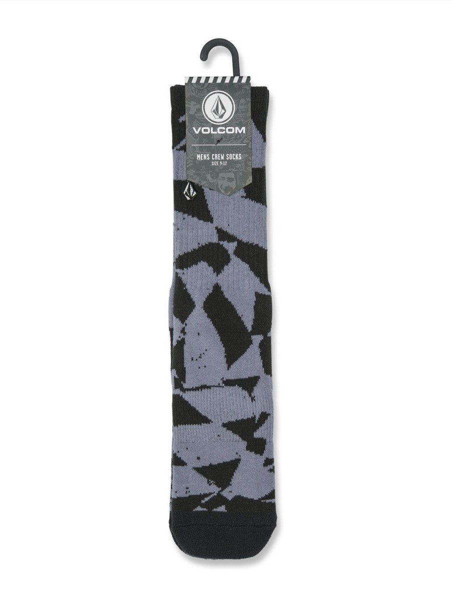 Men Volcom Socks | Shred Stone Socks Violet Dust