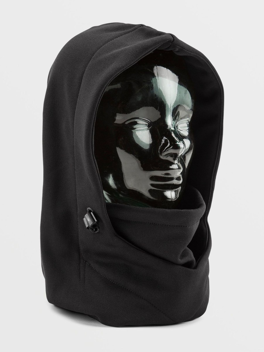 Men Volcom Accessories | Mens Hydro Fleece Hood Thingy Black