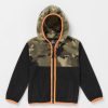 Kids Volcom | Little Boys Polar Fleece Zip Jacket Camouflage