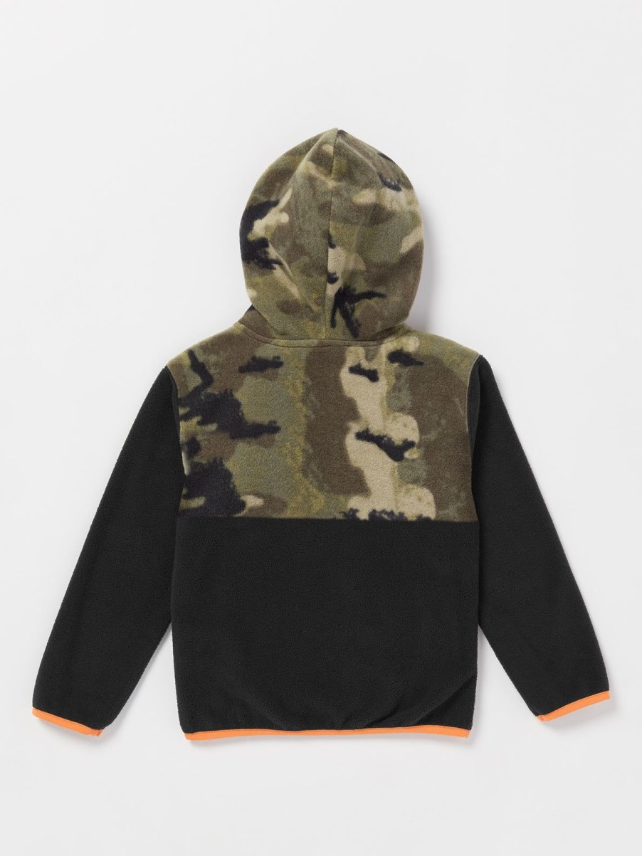 Kids Volcom | Little Boys Polar Fleece Zip Jacket Camouflage